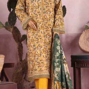 & Other Stories Yellow Floral Long Sleeve Dress